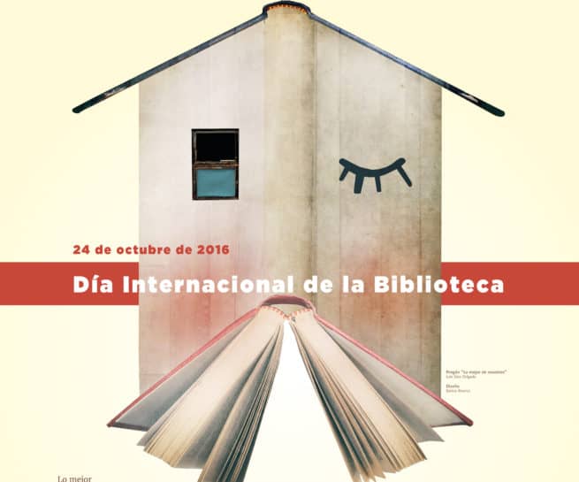 Cartel día de la biblioteca