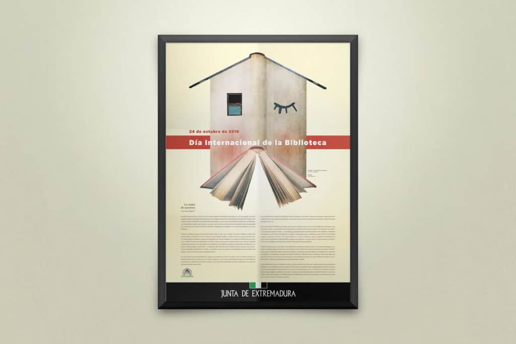Cartel día de la biblioteca